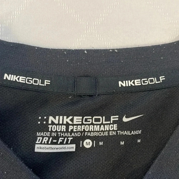 Nike mens Dri-Fit Wool Tech Golf Sweater Small 630590-010‎ long sleeve medium - Picture 3 of 4